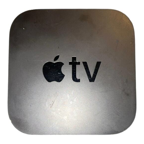 Apple TV A1469 HD - Black (3rd Gen) W/ Remote + Cables - Picture 2 of 3
